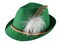 German Oktoberfest Alpine Fedora - Bavarian Swiss Green Traditional Trachten Felt Costume Hat with Feather for Kids and Adults